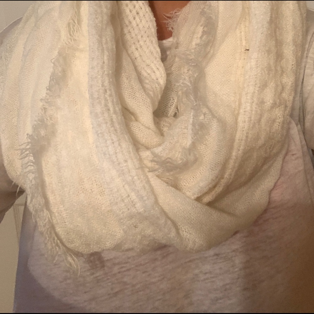 White Infiniti scarf